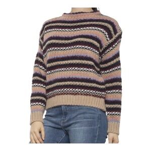 Anthropologie Elsamanda Striped‎ Chunky Sweater Italy Wool Alpaca Women Large